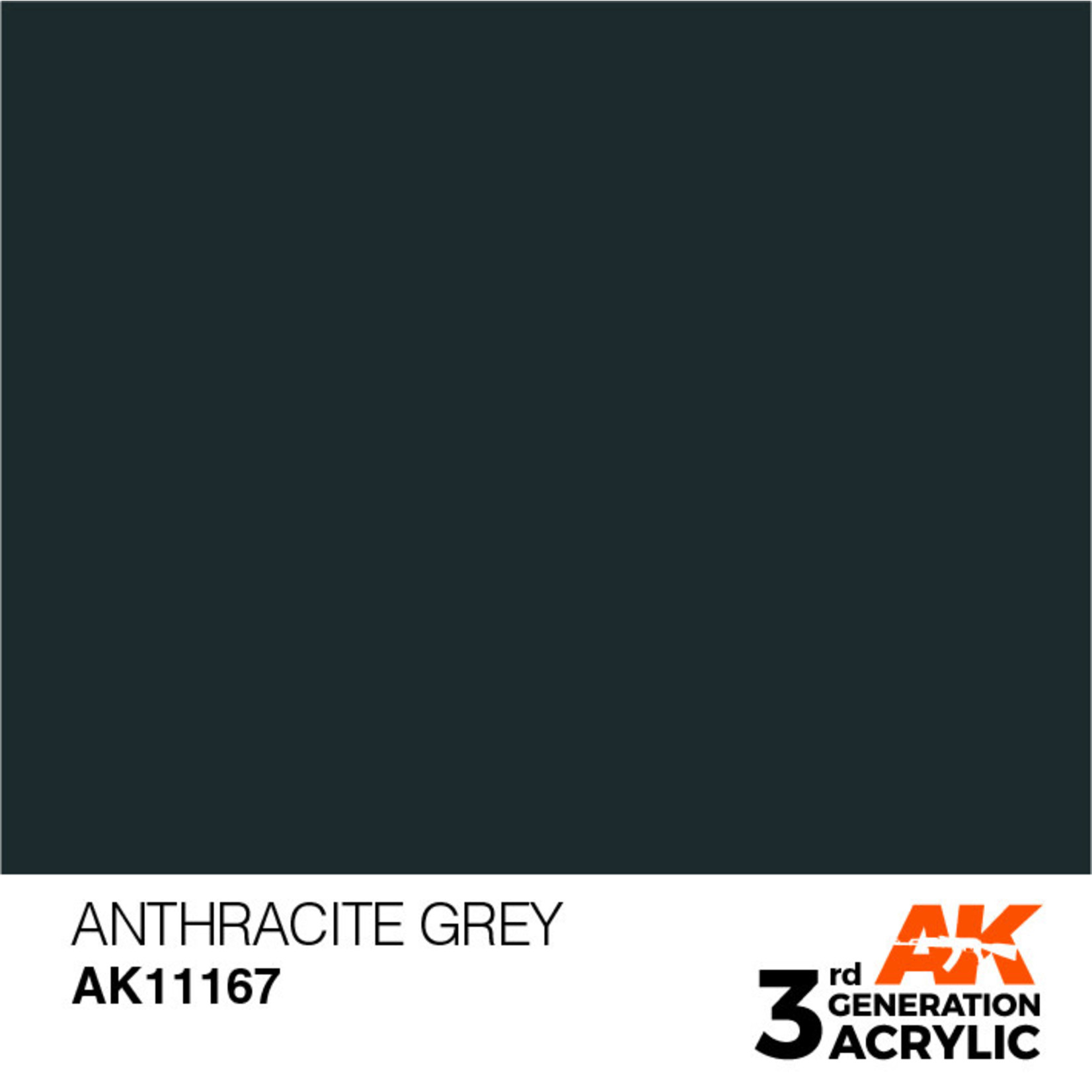 AK Interactive AK11167 3G Acrylic Anthracite Grey 17ml