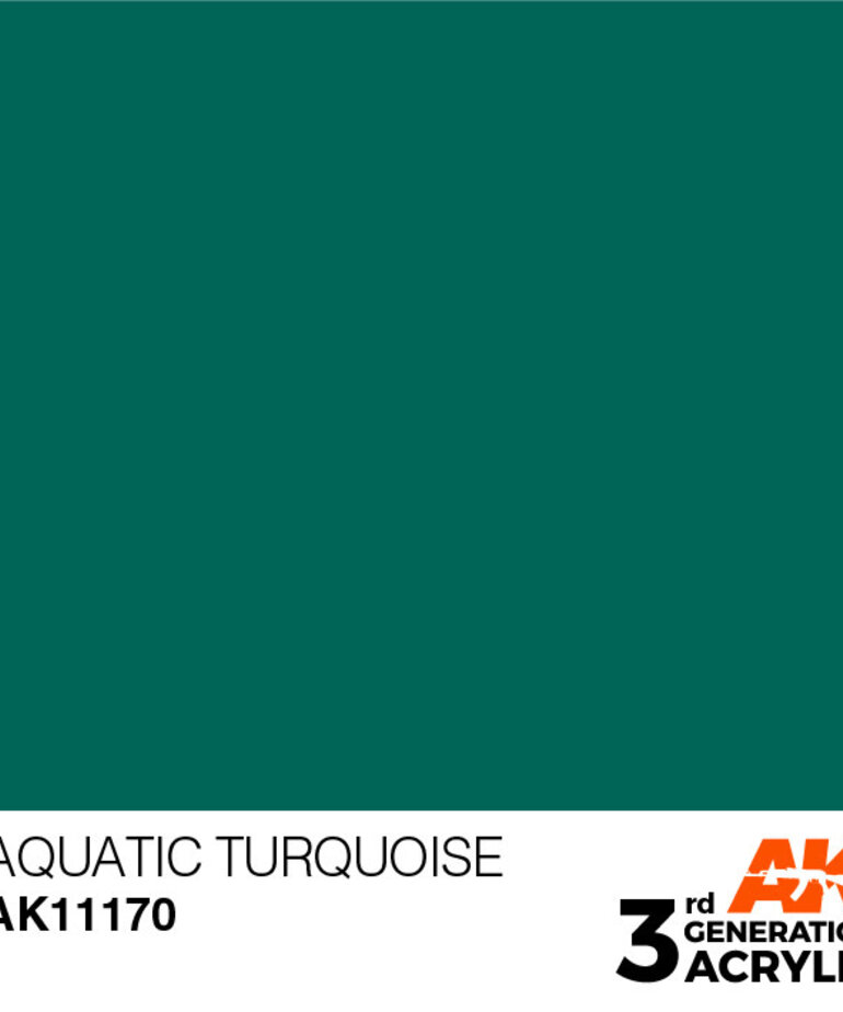 AK Interactive AK11170 3G Acrylic Aquatic Turquoise 17ml