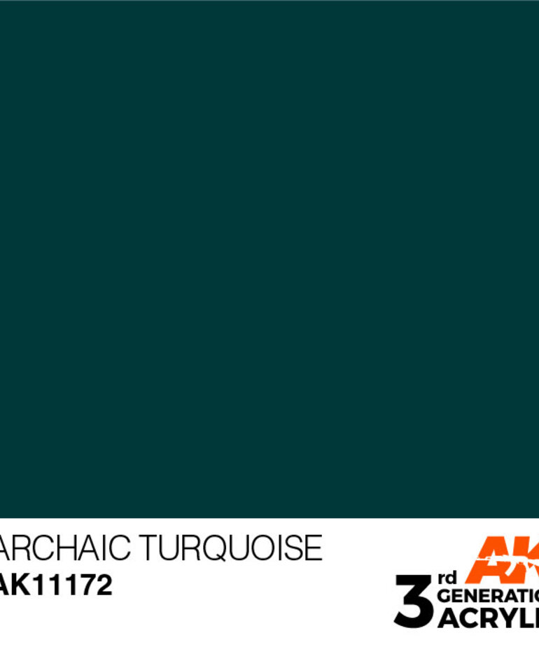 AK Interactive AK11172 3G Acrylic Archaic Turquoise 17ml
