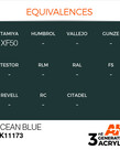 AK Interactive AK11173 3G Acrylic Ocean Blue 17ml