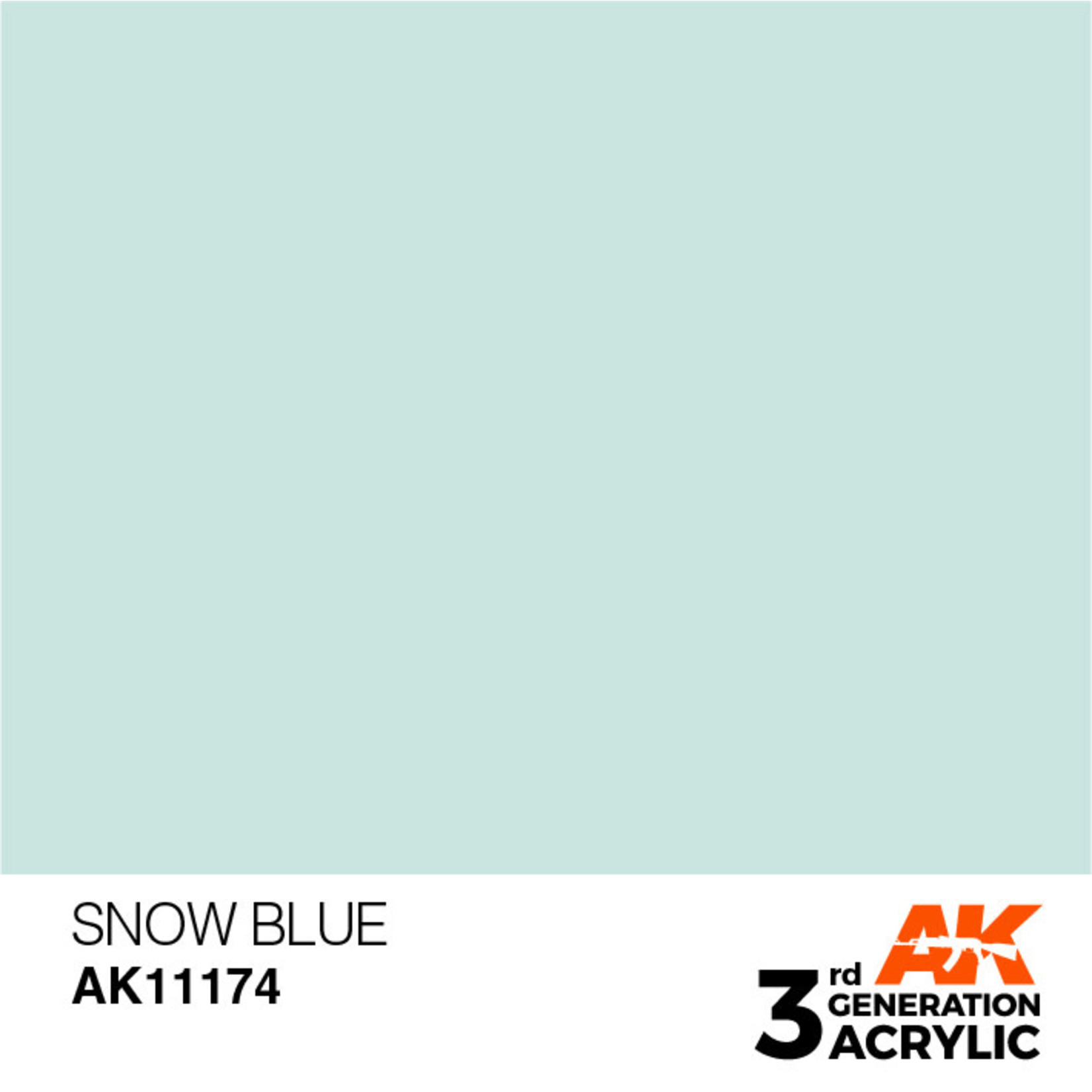 AK Interactive AK11174 3G Acrylic Snow Blue 17ml