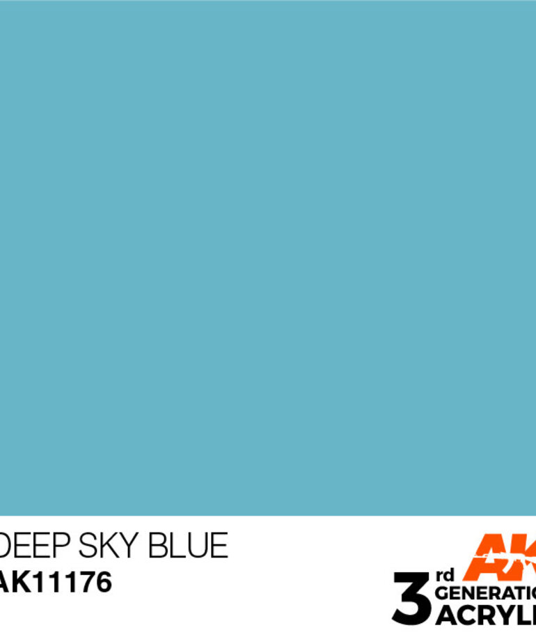 AK Interactive AK11176 3G Acrylic Deep Sky Blue 17ml
