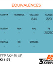 AK Interactive AK11176 3G Acrylic Deep Sky Blue 17ml