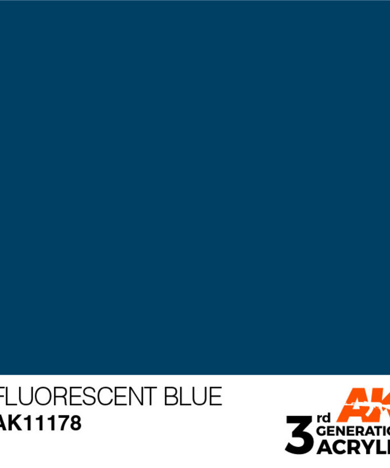AK Interactive AK11178 3G Acrylic Fluorescent Blue 17ml