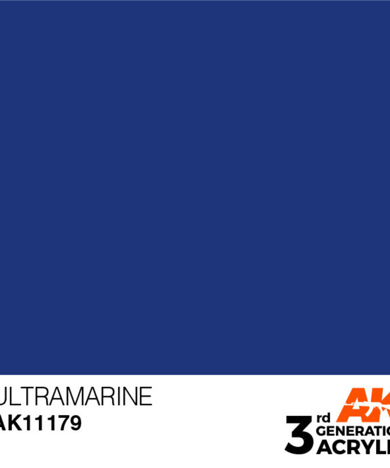 AK Interactive AK11179 3G Acrylic Ultramarine 17ml