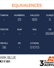AK Interactive AK11181 3G Acrylic Dark Blue 17ml