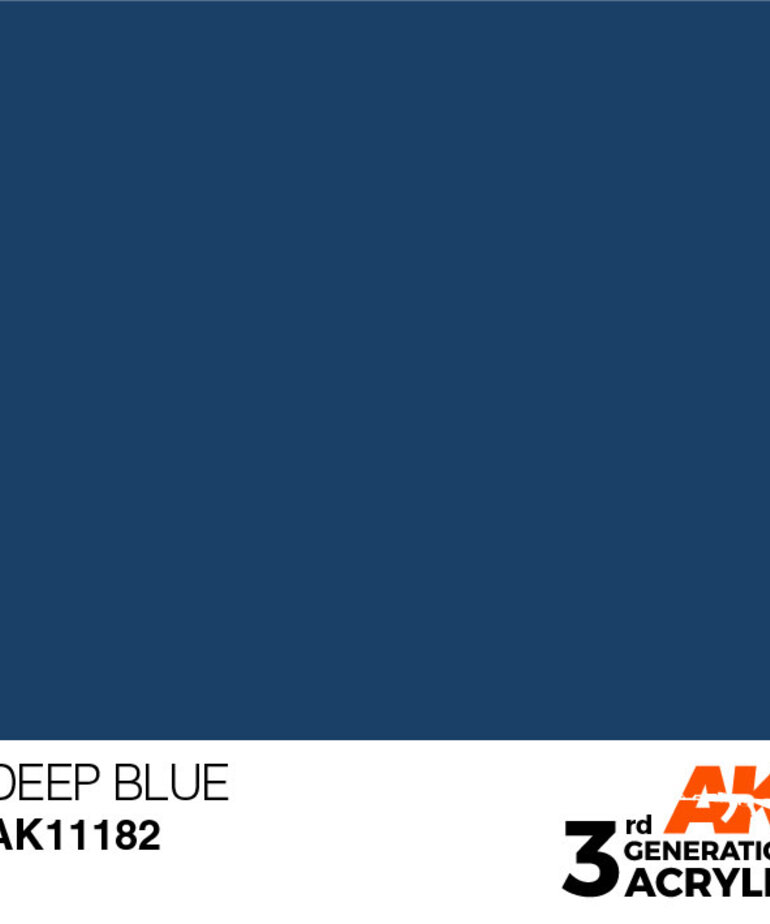 AK Interactive AK11182 3G Acrylic Deep Blue 17ml