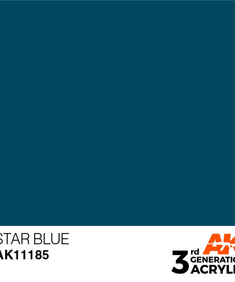 AK Interactive AK11185 3G Acrylic Star Blue 17ml