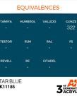 AK Interactive AK11185 3G Acrylic Star Blue 17ml