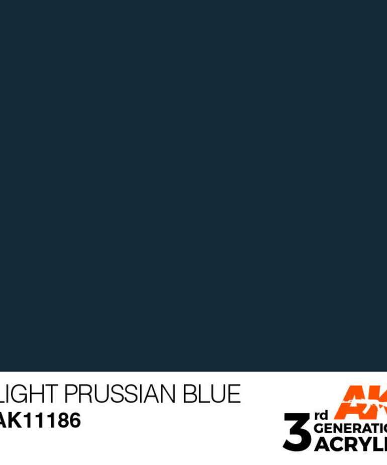 AK Interactive AK11186 3G Acrylic Light Prussian Blue 17ml
