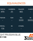 AK Interactive AK11186 3G Acrylic Light Prussian Blue 17ml
