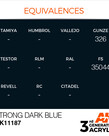 AK Interactive AK11187 3G Acrylic Strong Dark  Blue 17ml
