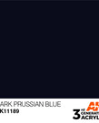 AK Interactive AK11189 3G Acrylic Dark Prussian Blue 17ml