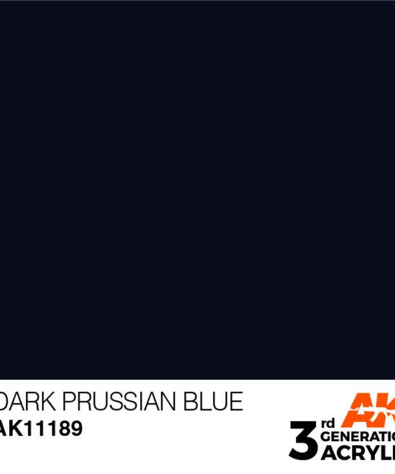 AK Interactive AK11189 3G Acrylic Dark Prussian Blue 17ml
