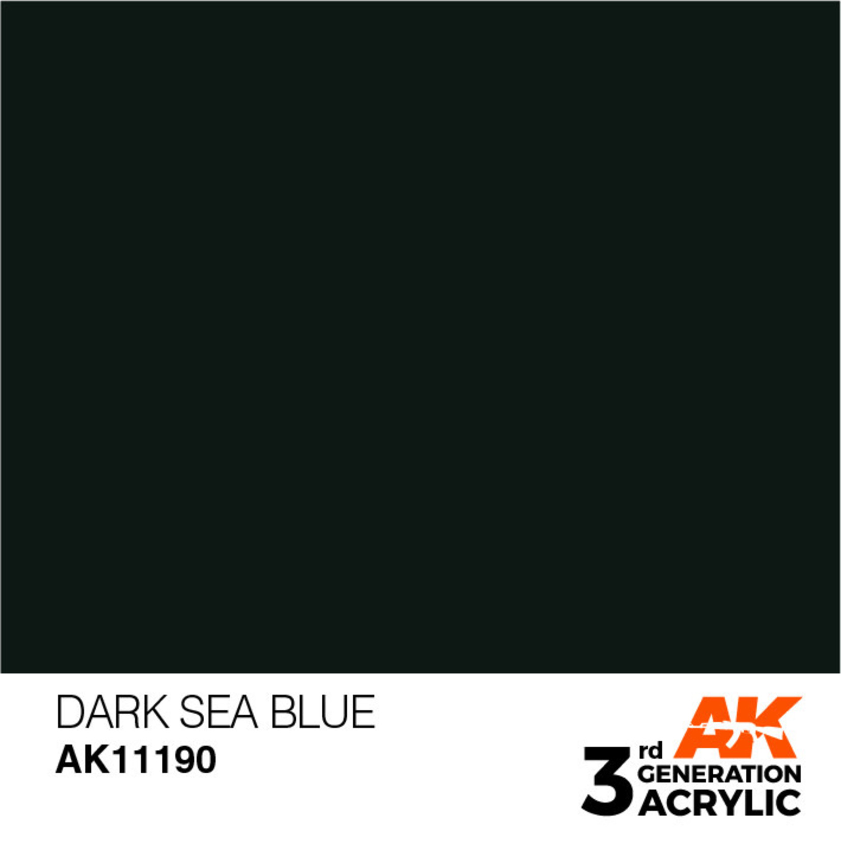 AK Interactive AK11190 3G Acrylic Dark Sea Blue 17ml