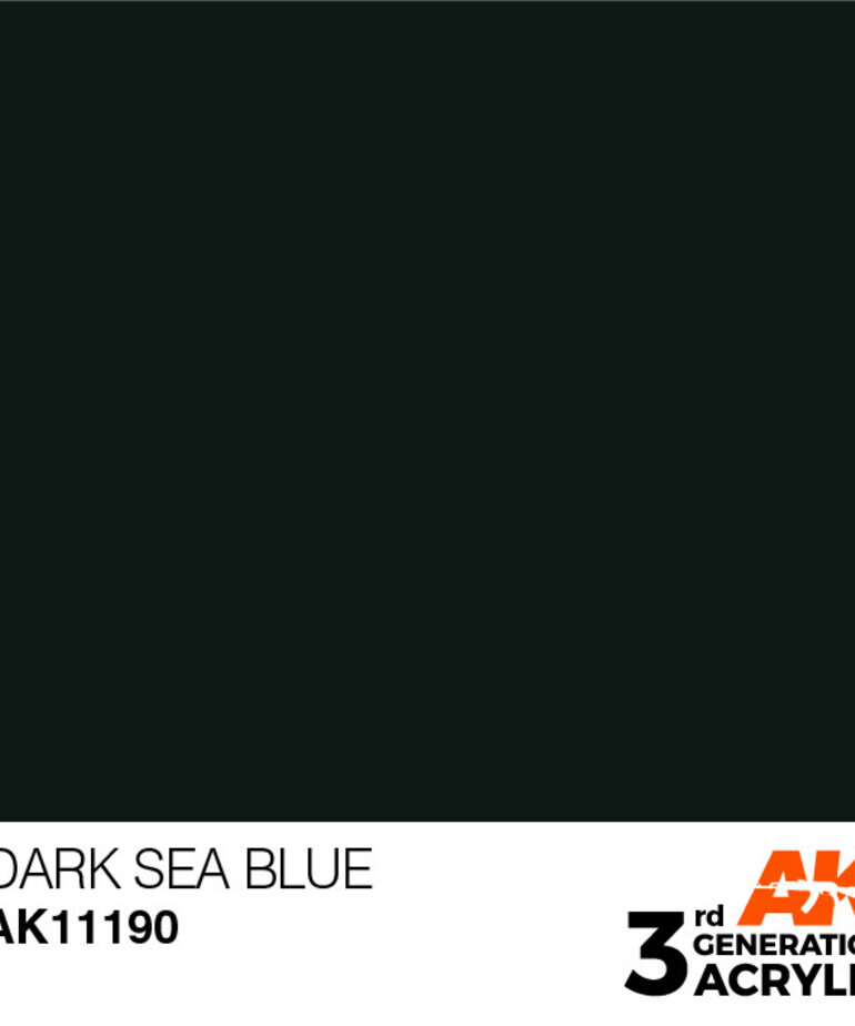 AK Interactive AK11190 3G Acrylic Dark Sea Blue 17ml