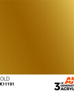 AK Interactive AK11191 3G Acrylic Metallic Gold 17ml