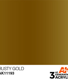 AK Interactive AK11193 3G Acrylic Metallic Rusty Gold 17ml