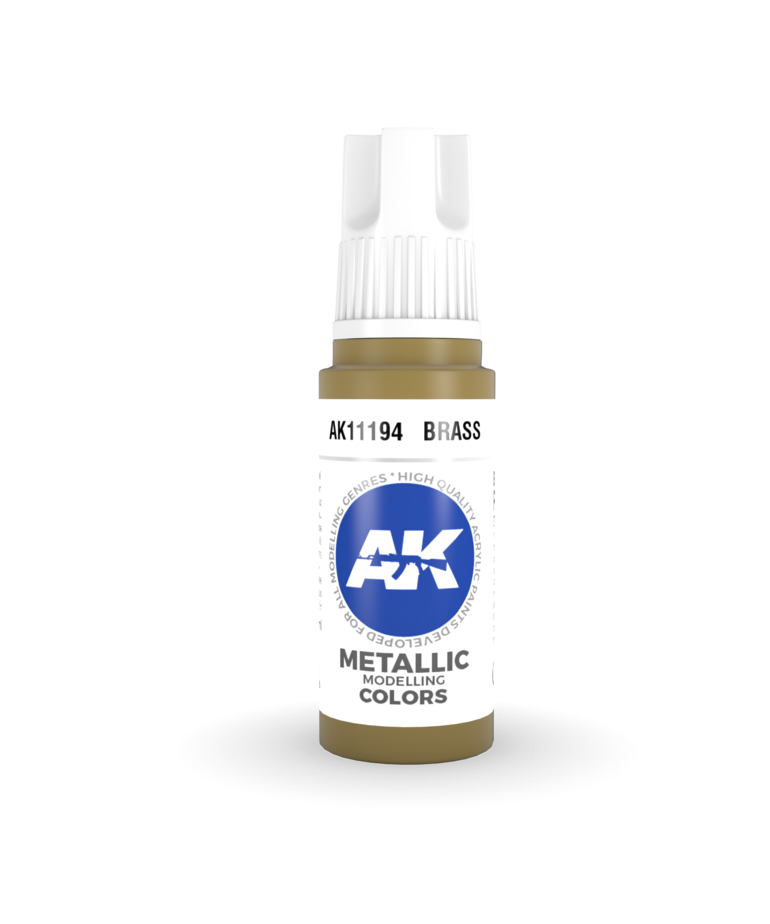 AK Interactive AK11194 3G Acrylic Metallic Brass 17ml