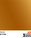 AK Interactive AK11194 3G Acrylic Metallic Brass 17ml