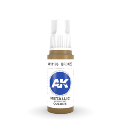 AK Interactive AK11196 3G Acrylic Metallic Bronze 17ml