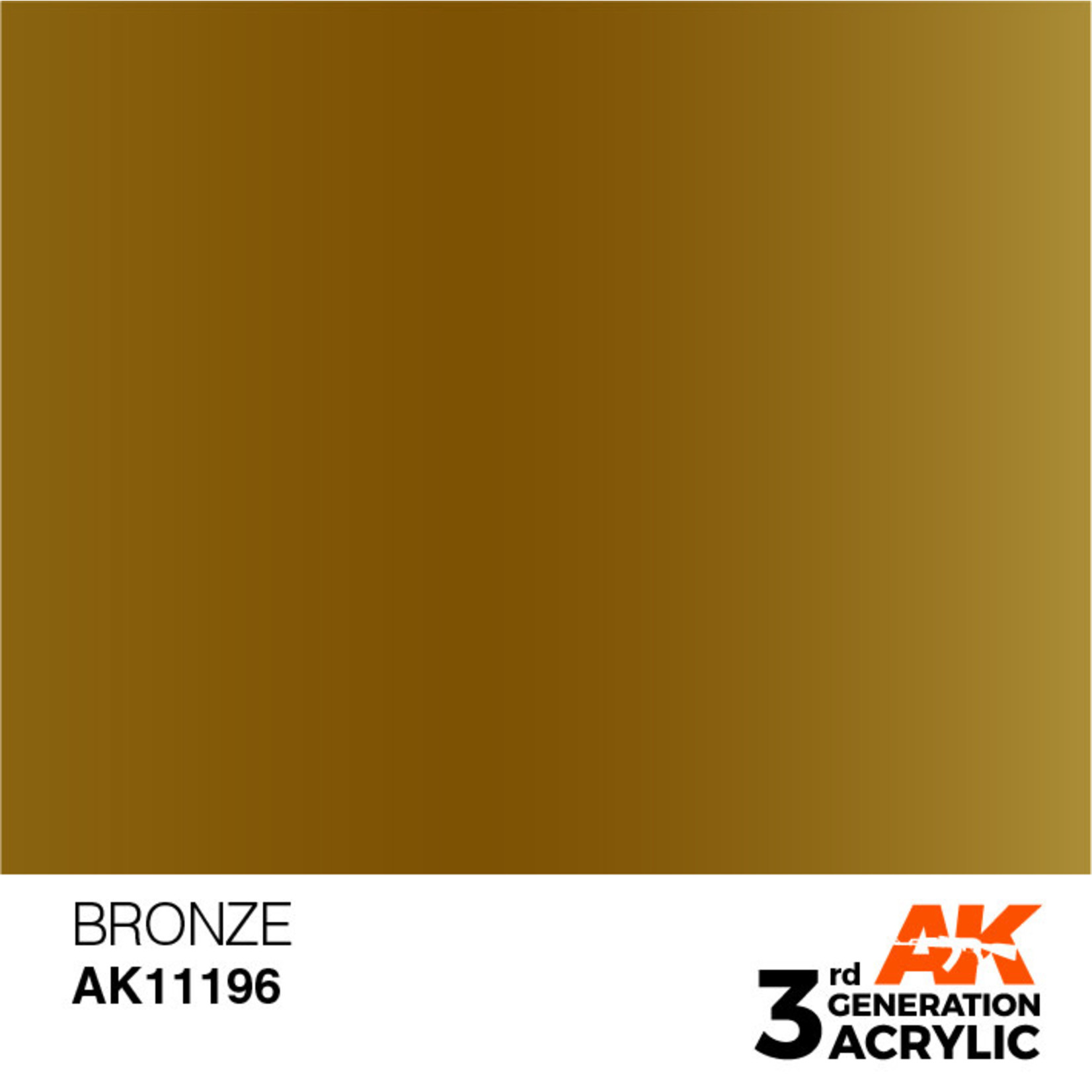 AK Interactive AK11196 3G Acrylic Metallic Bronze 17ml