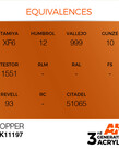 AK Interactive AK11197 3G Acrylic Metallic Copper 17ml