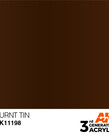 AK Interactive AK11198 3G Acrylic Metallic Burnt Tin 17ml