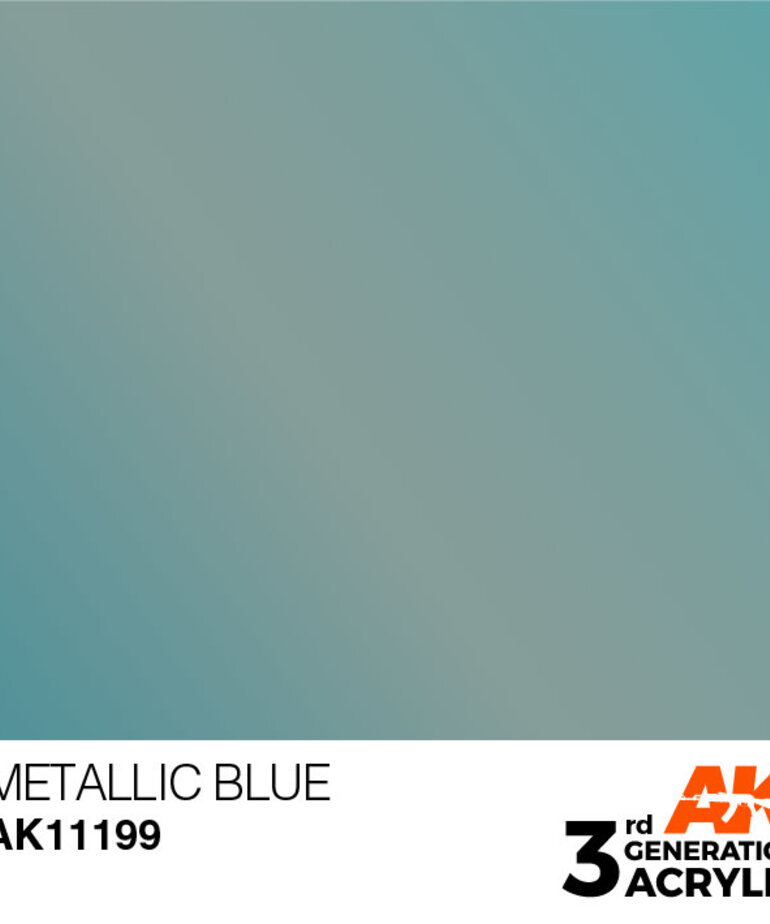 AK Interactive AK11199 3G Acrylic Metallic Blue 17ml