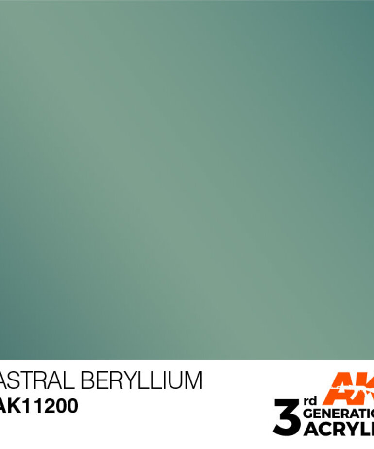 AK Interactive AK11200 3G Acrylic Metallic Astral Beryllium 17ml