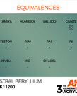 AK Interactive AK11200 3G Acrylic Metallic Astral Beryllium 17ml