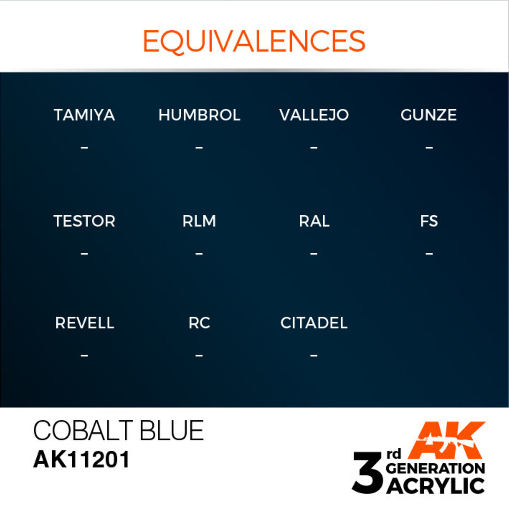 AK Interactive AK11201 3G Acrylic Metallic Astral Beryllium Cobalt Blue 17ml