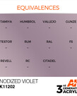 AK Interactive AK11202 3G Acrylic Metallic Anodized Violet 17ml