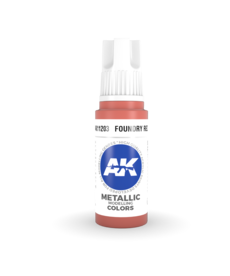 AK Interactive AK11203 3G Acrylic Metallic Foundry Red 17ml