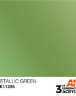 AK Interactive AK11205 3G Acrylic Metallic Green 17ml