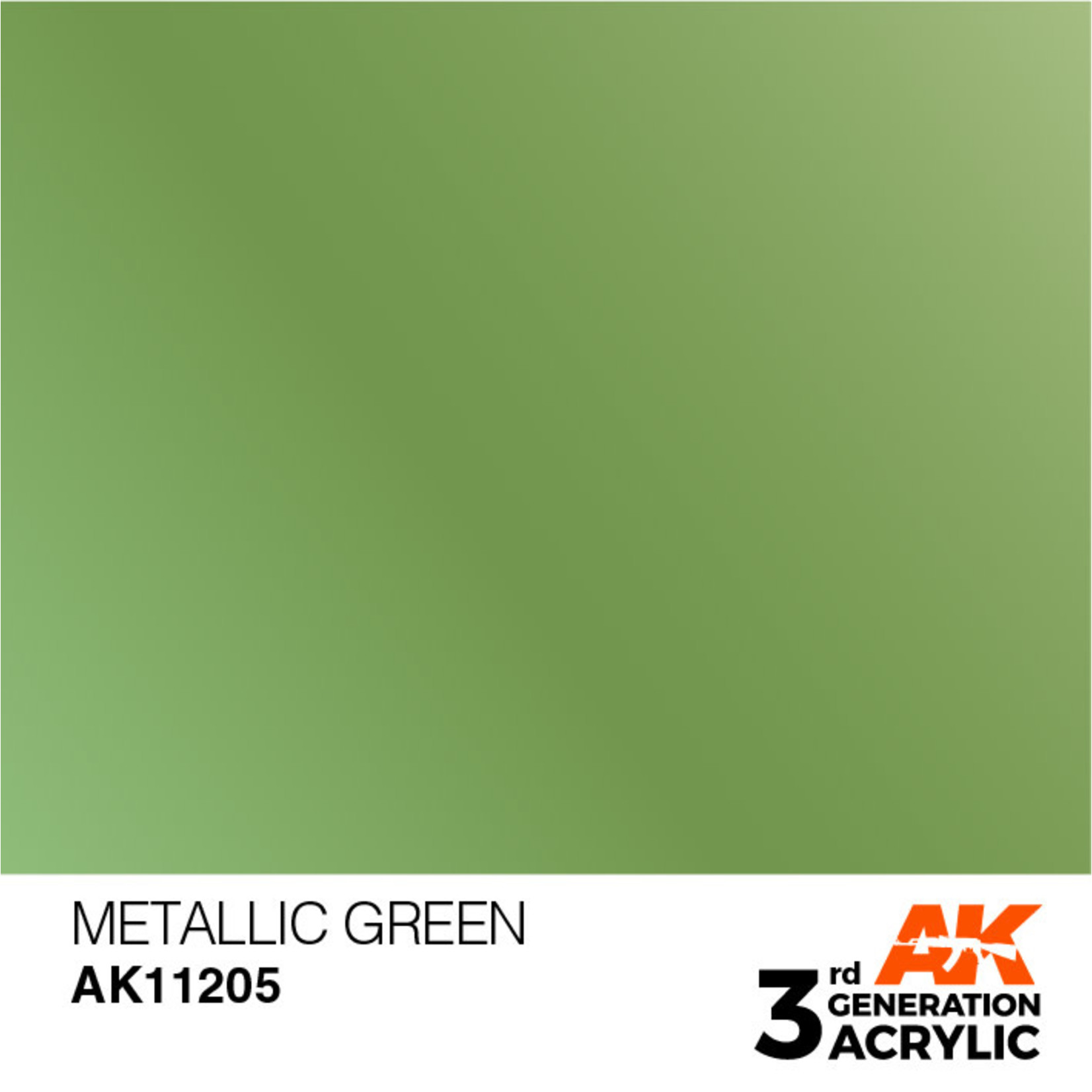 AK Interactive AK11205 3G Acrylic Metallic Green 17ml