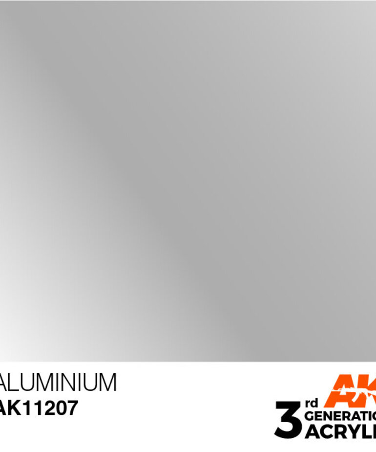 AK Interactive AK11207 3G Acrylic Metallic Aluminium 17ml