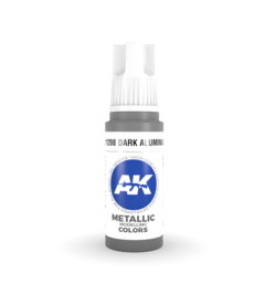 AK Interactive AK11208 3G Acrylic Metallic Dark Aluminium 17ml