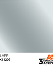 AK Interactive AK11209 3G Acrylic Metallic Silver 17ml