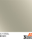 AK Interactive AK11211 3G Acrylic Metallic Oily Steel 17ml
