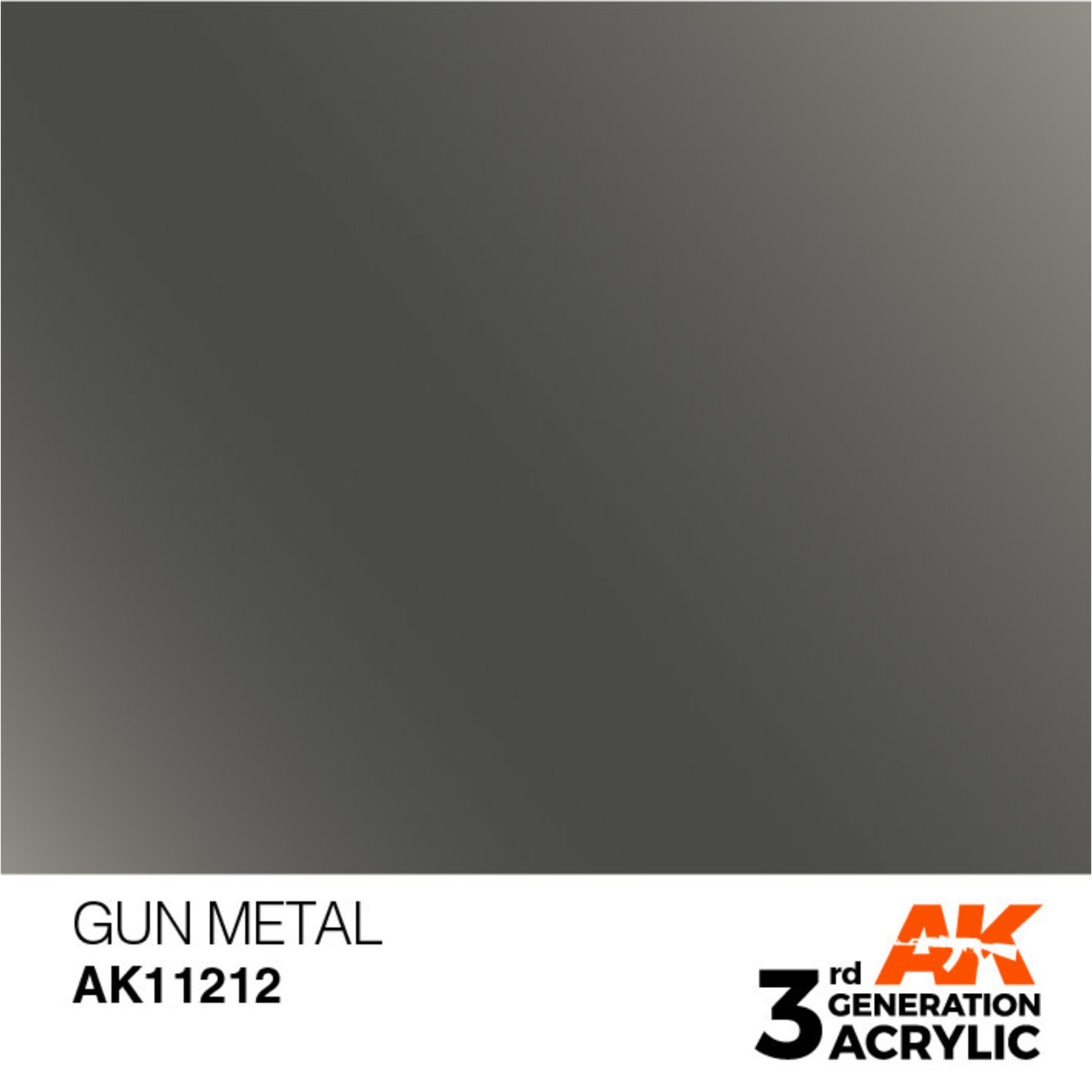 AK Interactive AK11212 3G Acrylic Metallic Gun Metal 17ml