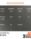 AK Interactive AK11212 3G Acrylic Metallic Gun Metal 17ml