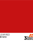 AK Interactive AK11213 3G Acrylic Clear Red 17ml