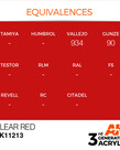 AK Interactive AK11213 3G Acrylic Clear Red 17ml