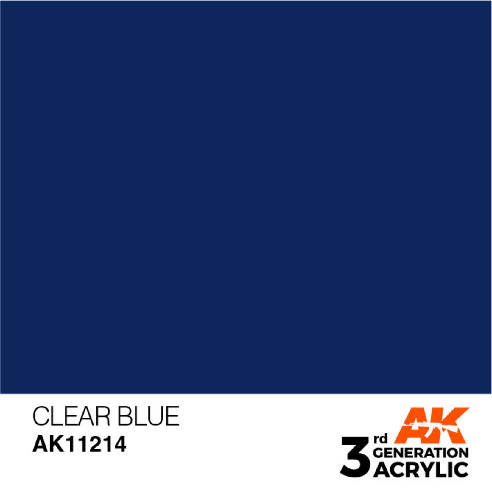 AK Interactive AK11214 3G Acrylic Clear Blue 17ml