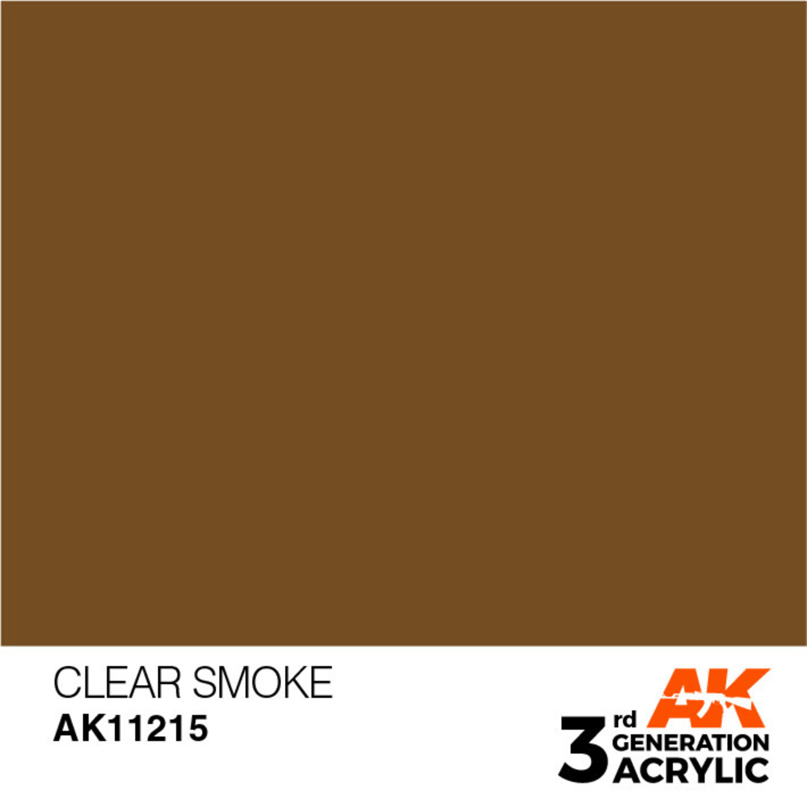 AK Interactive AK11215 3G Acrylic Clear Smoke 17ml