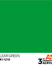 AK Interactive AK11216 3G Acrylic Clear Green 17ml