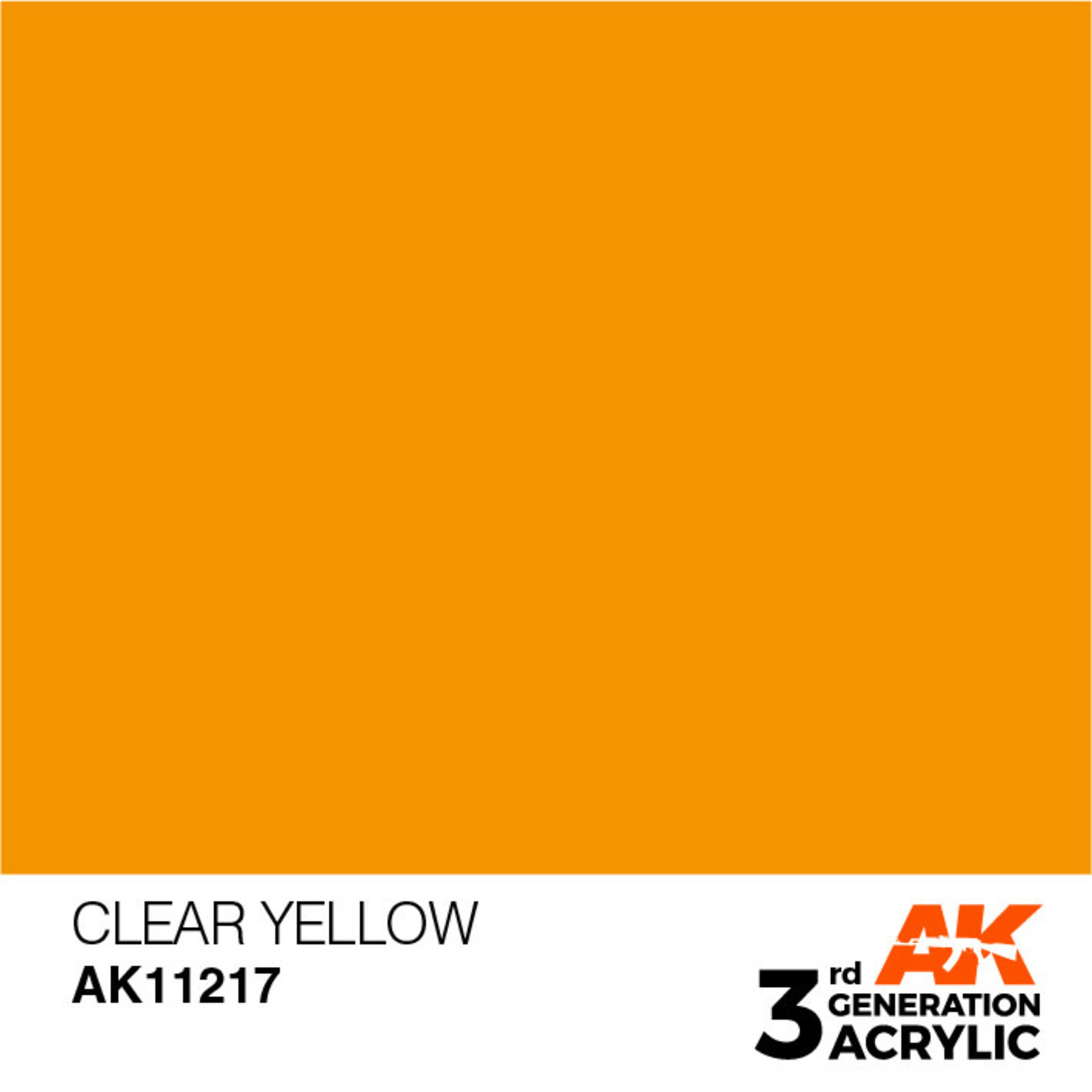 AK Interactive AK11217 3G Acrylic Clear Yellow 17ml