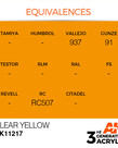 AK Interactive AK11217 3G Acrylic Clear Yellow 17ml