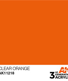 AK Interactive AK11218 3G Acrylic Clear Orange 17ml
